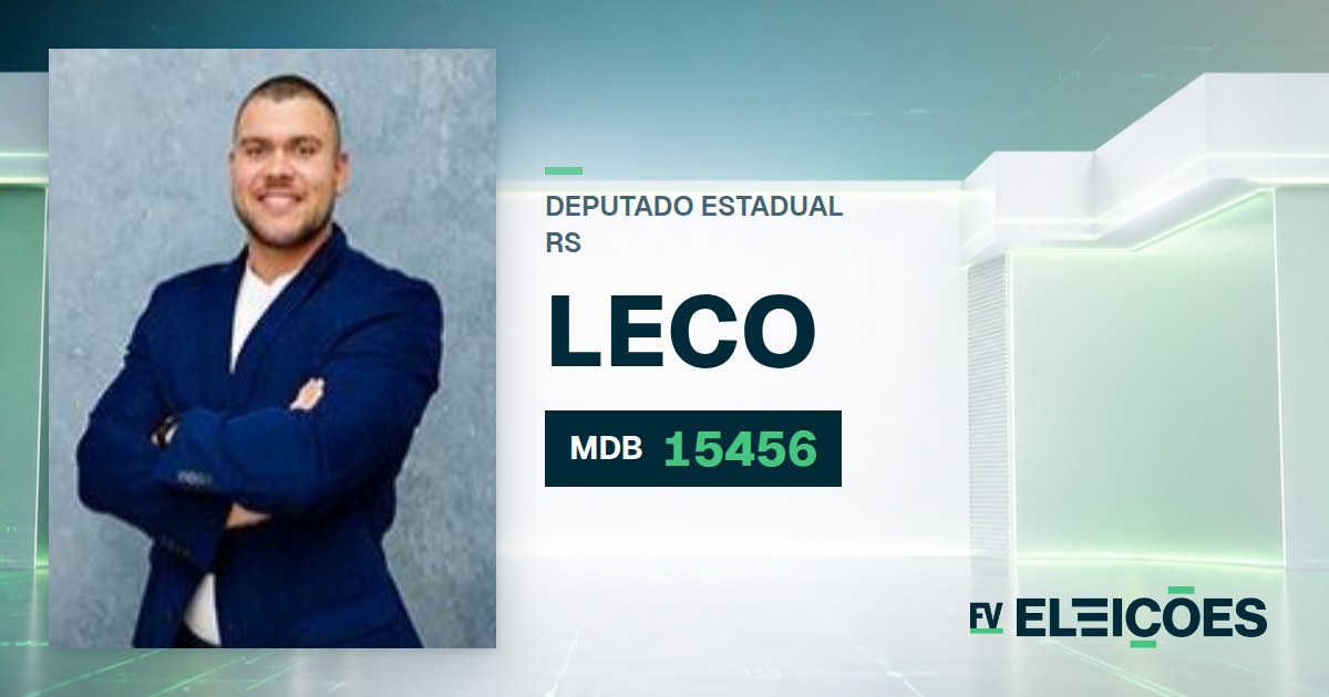 Quem é Leco, candidato a deputado estadual do RS pelo MDB