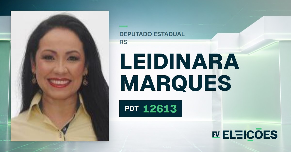 Quem é Leidinara Marques, candidata a deputada estadual do RS pelo PDT