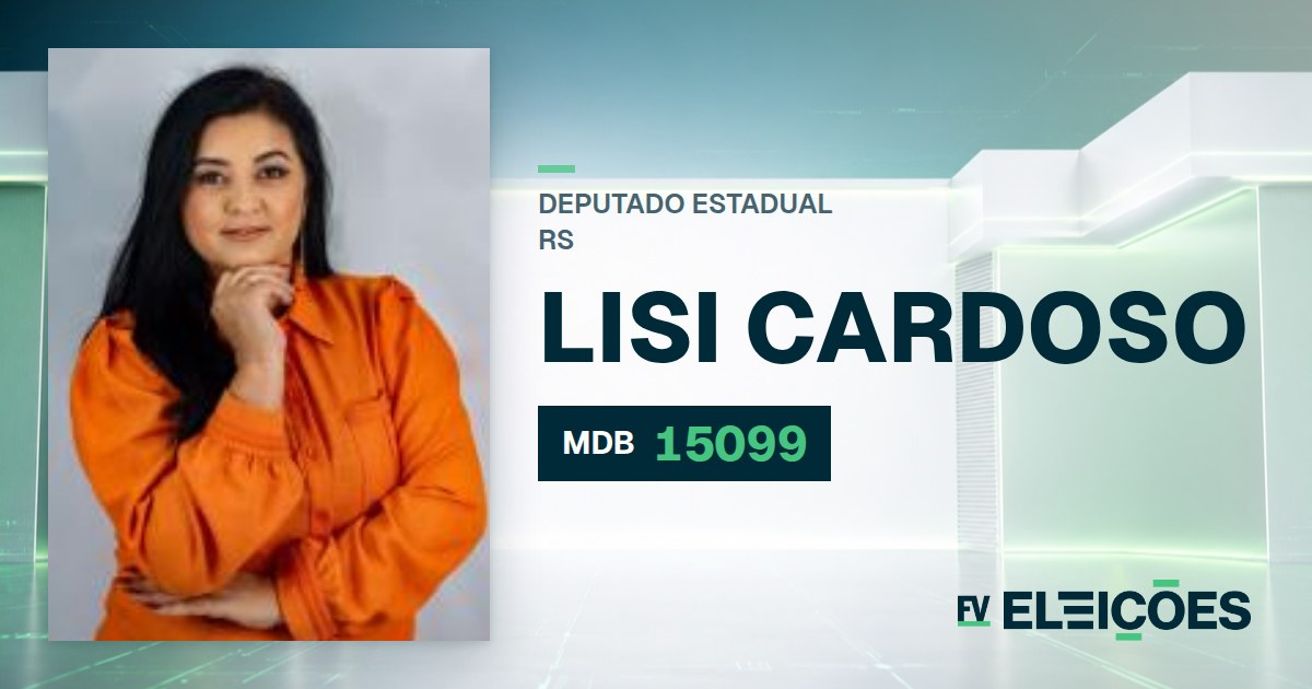 Quem é Lisi Cardoso, candidata a deputada estadual do RS pelo MDB