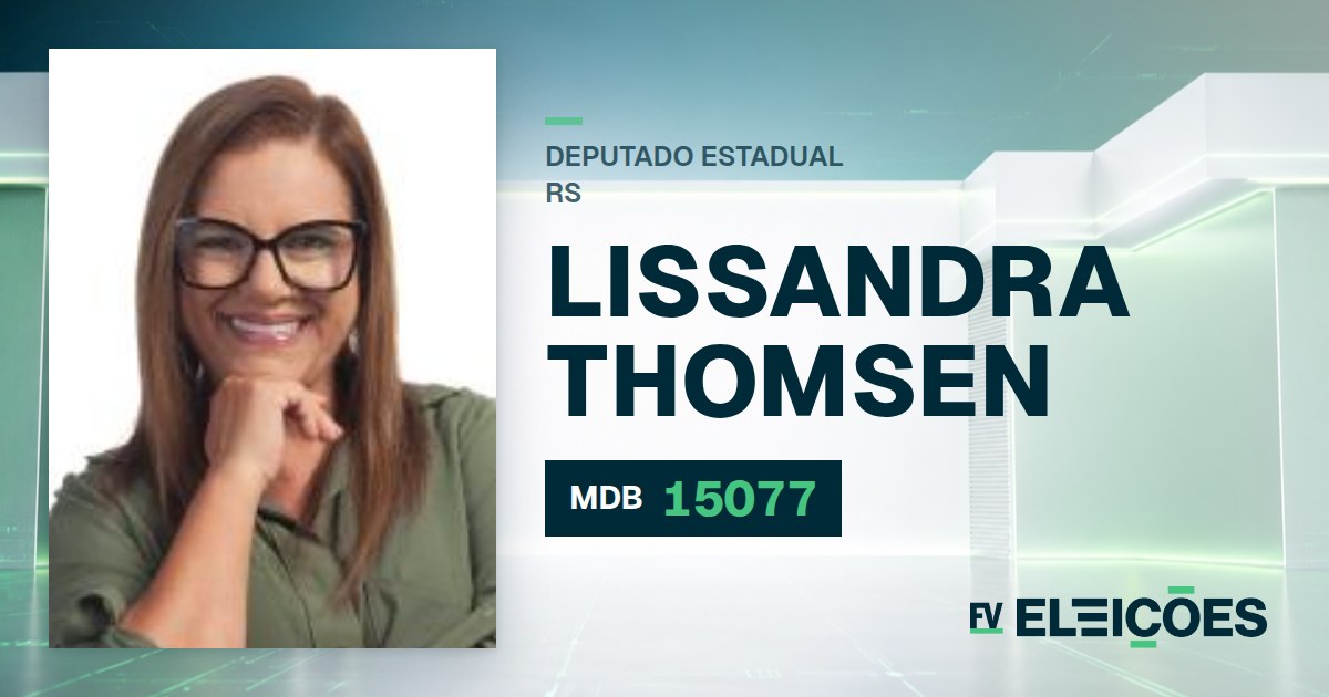 Quem é Lissandra Thomsen, candidata a deputada estadual do RS pelo MDB