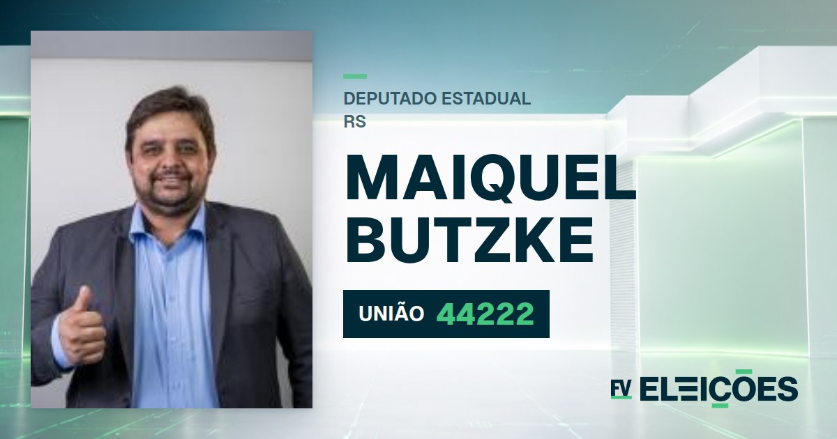 Quem é Maiquel Butzke, candidato a deputado estadual do RS pelo UNIÃO