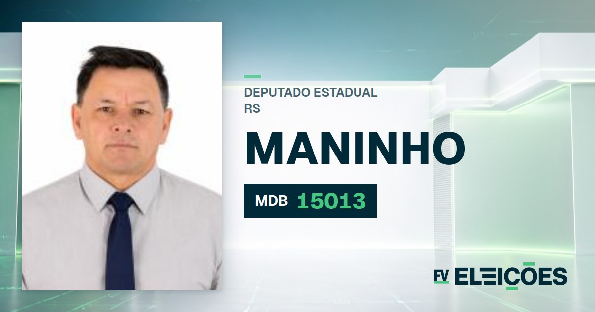 Quem é Maninho, candidato a deputado estadual do RS pelo MDB