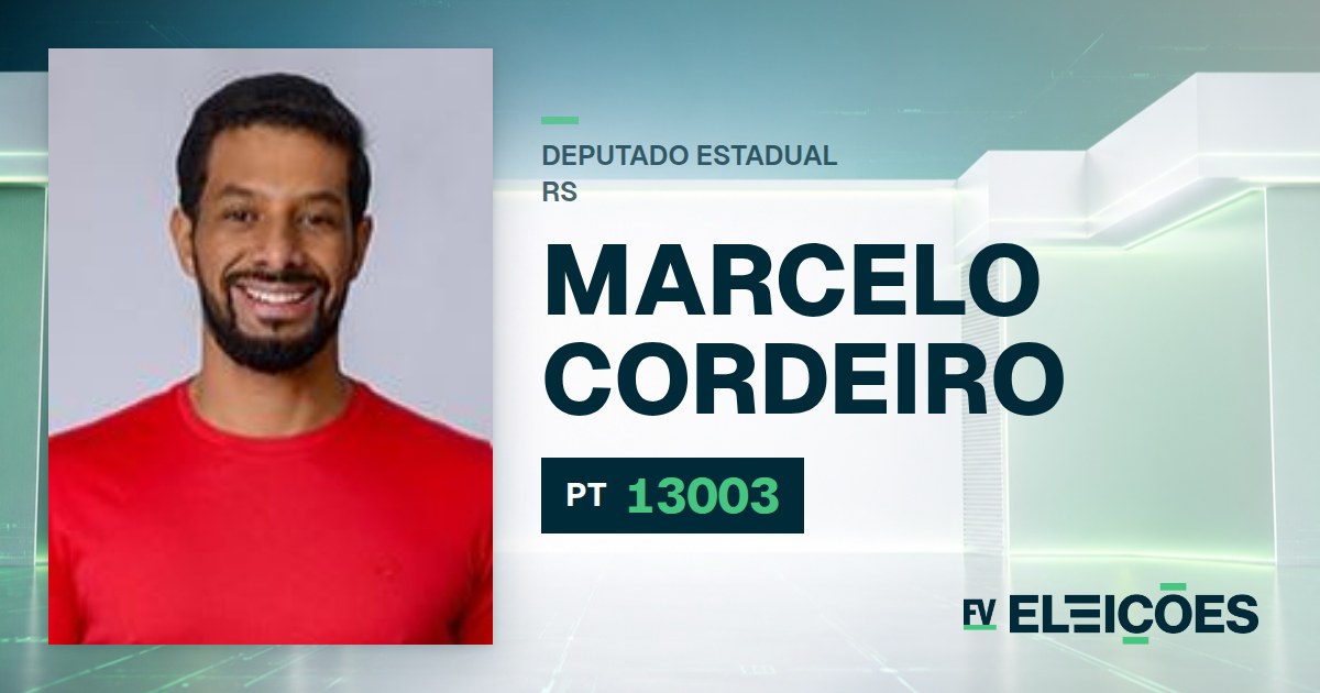 Quem é Marcelo Cordeiro, candidato a deputado estadual do RS pelo PT