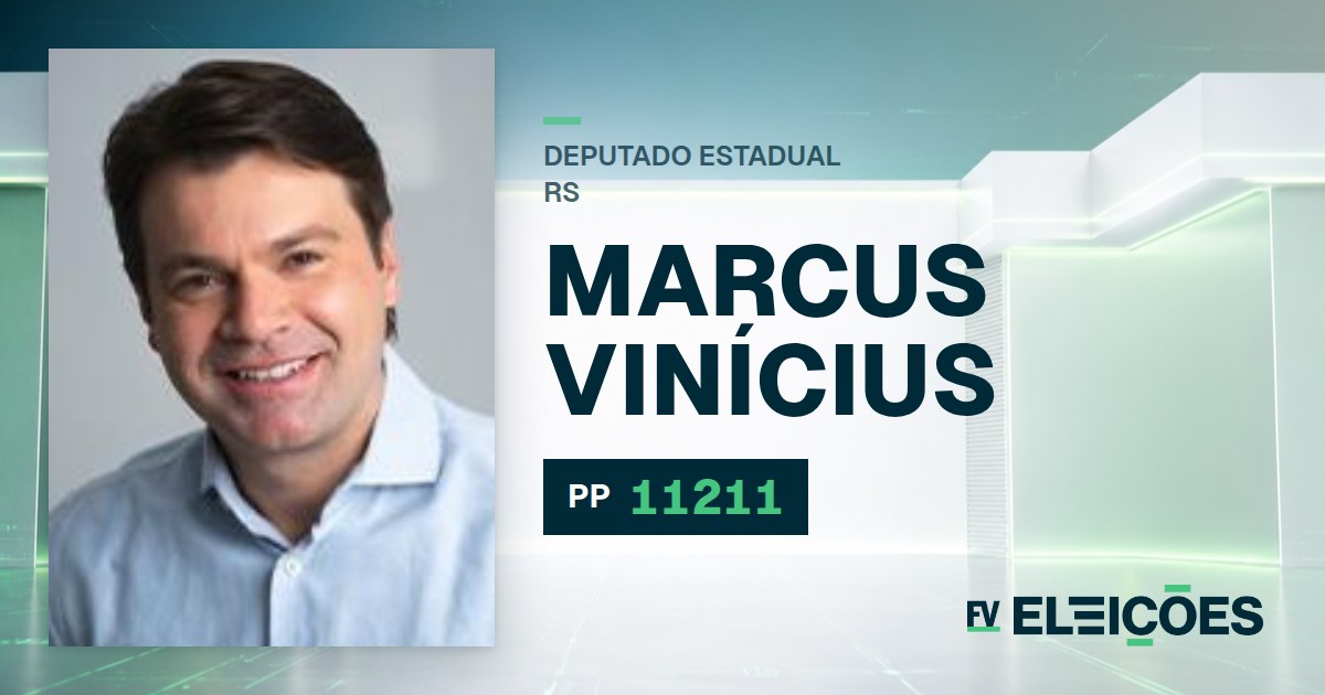 Quem é Marcus Vinícius, candidato a deputado estadual do RS pelo PP