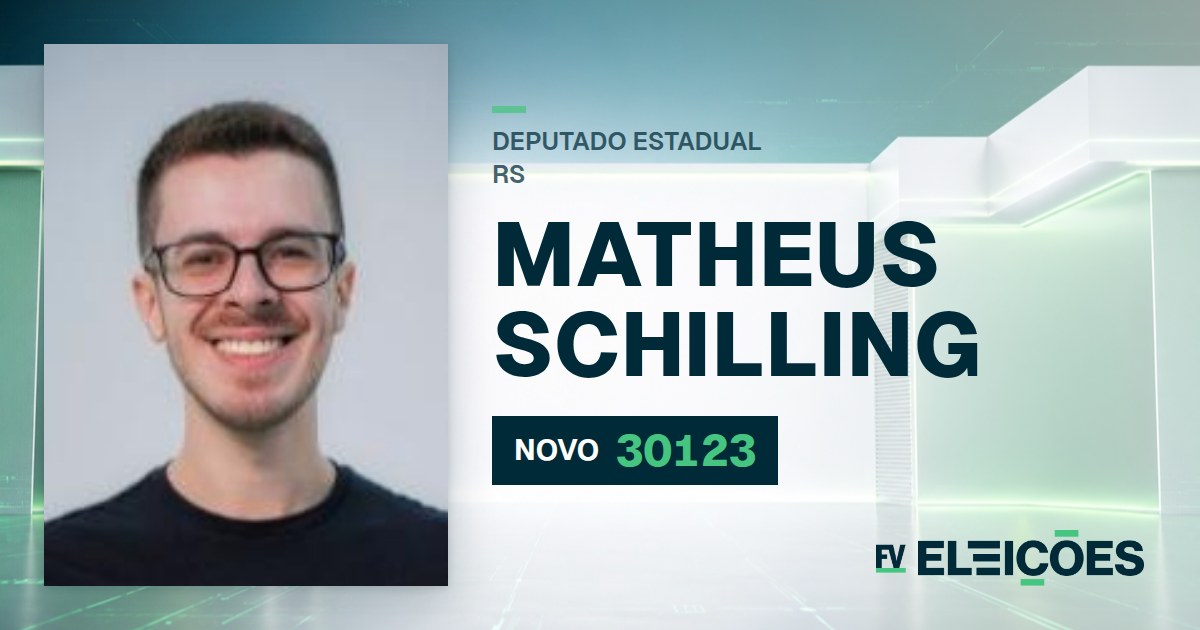 Quem é Matheus Schilling, candidato a deputado estadual do RS pelo NOVO