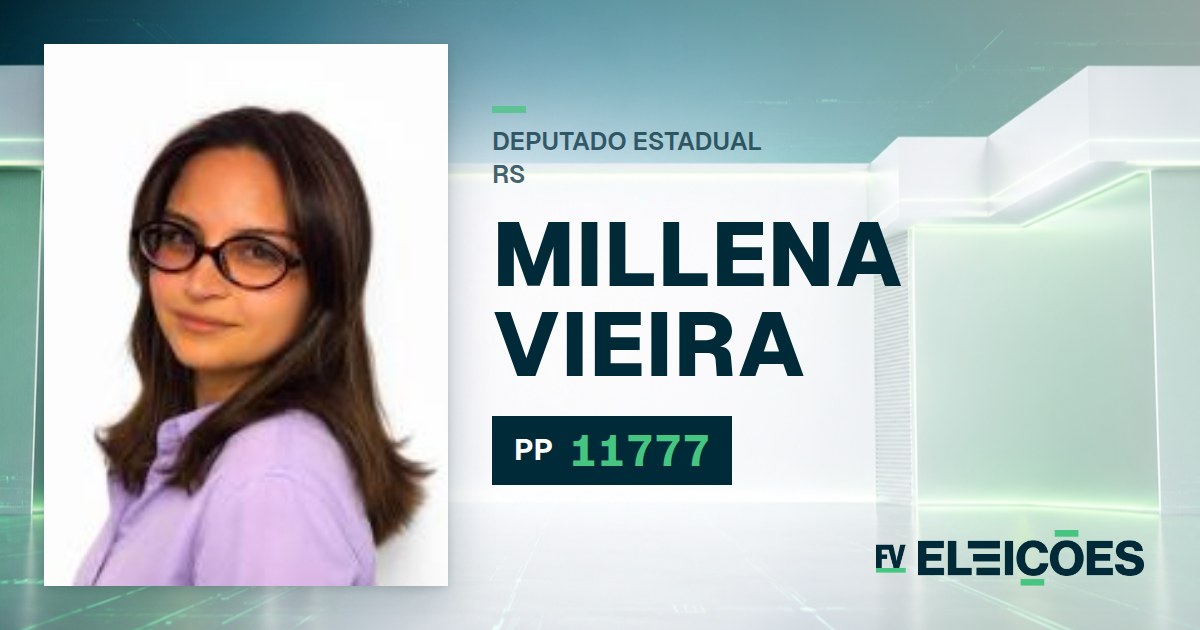 Quem é Millena Vieira, candidata a deputada estadual do RS pelo PP