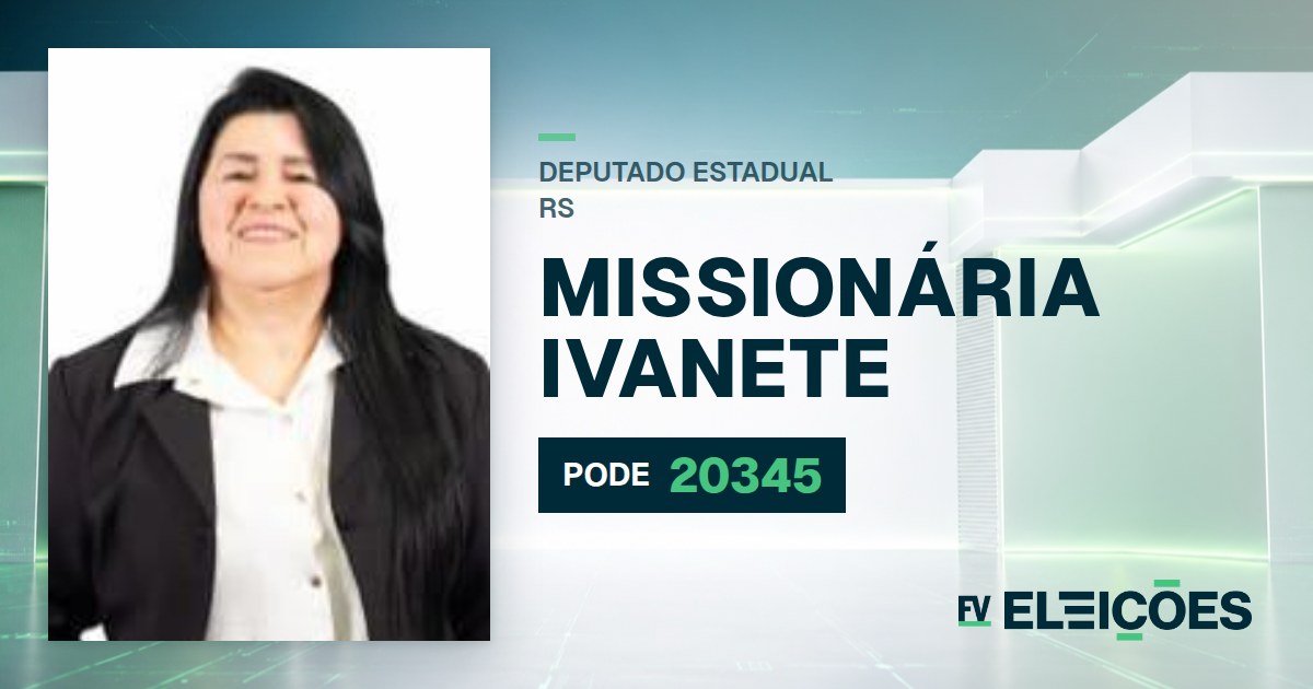 Quem é Missionária Ivanete, candidata a deputada estadual do RS pelo PODE