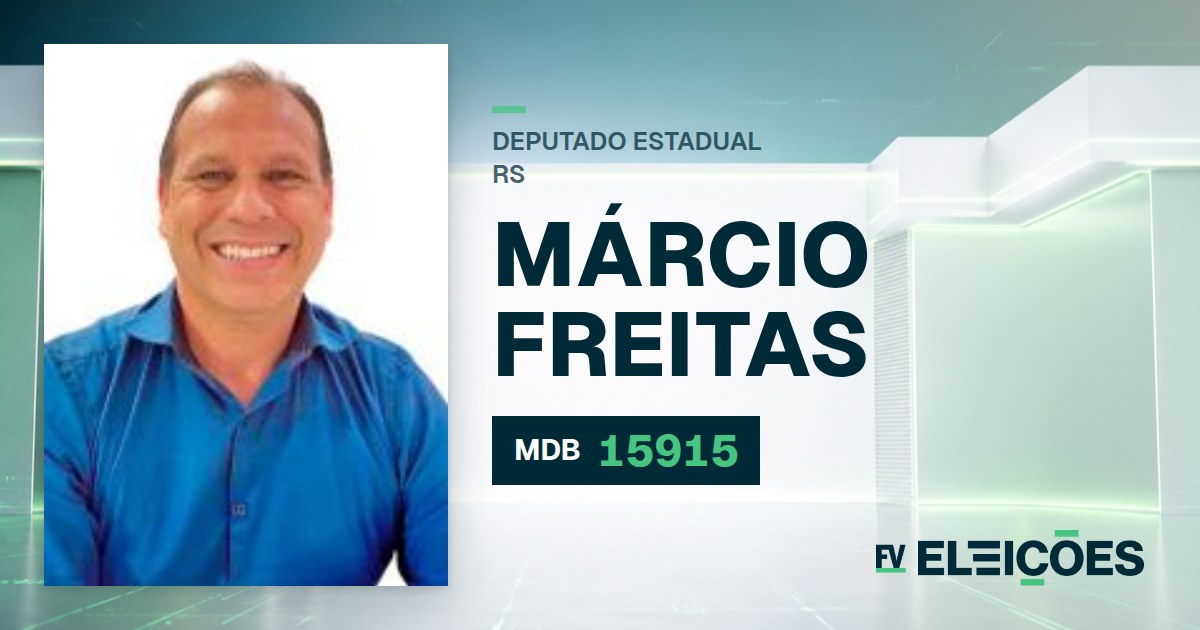 Quem é Márcio Freitas, candidato a deputado estadual do RS pelo MDB