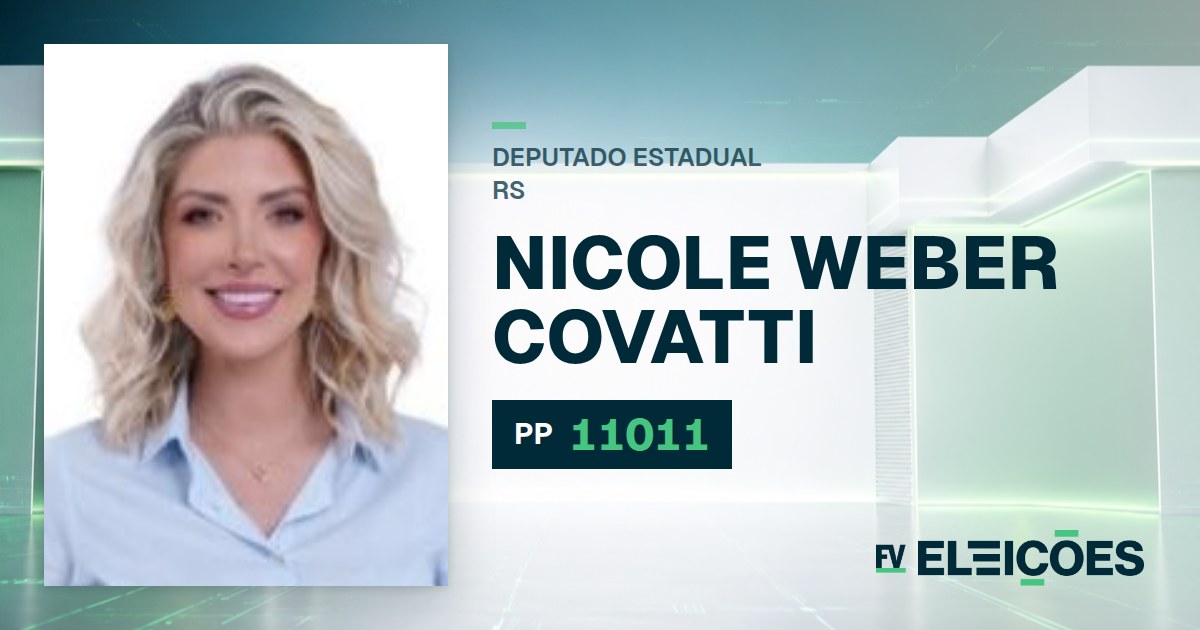 Quem é Nicole Weber Covatti, candidata a deputada estadual do RS pelo PP