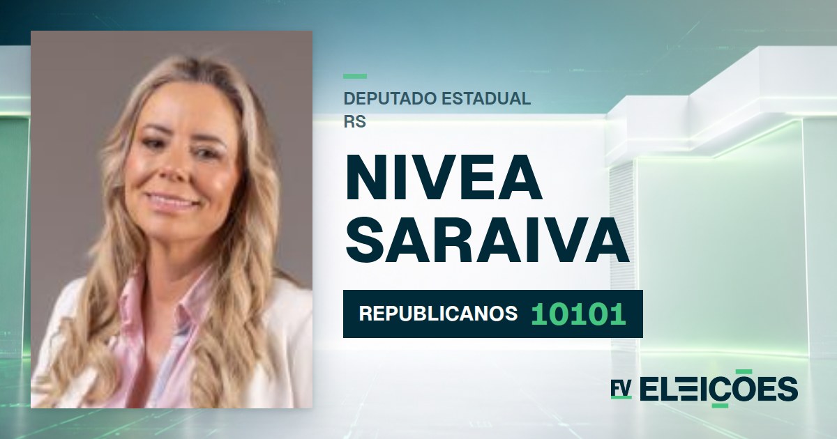 Quem é Nivea Saraiva, candidata a deputada estadual do RS pelo REPUBLICANOS
