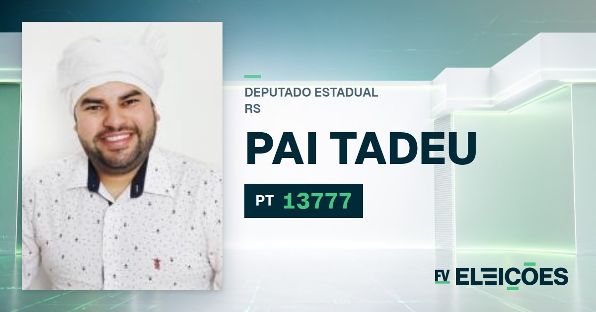 Quem é Pai Tadeu, candidato a deputado estadual do RS pelo PT