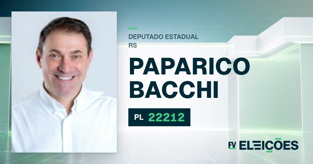 Quem é Paparico Bacchi, candidato a deputado estadual do RS pelo PL