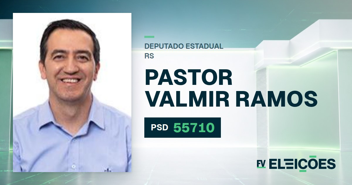 Quem é Pastor Valmir Ramos, candidato a deputado estadual do RS pelo PSD