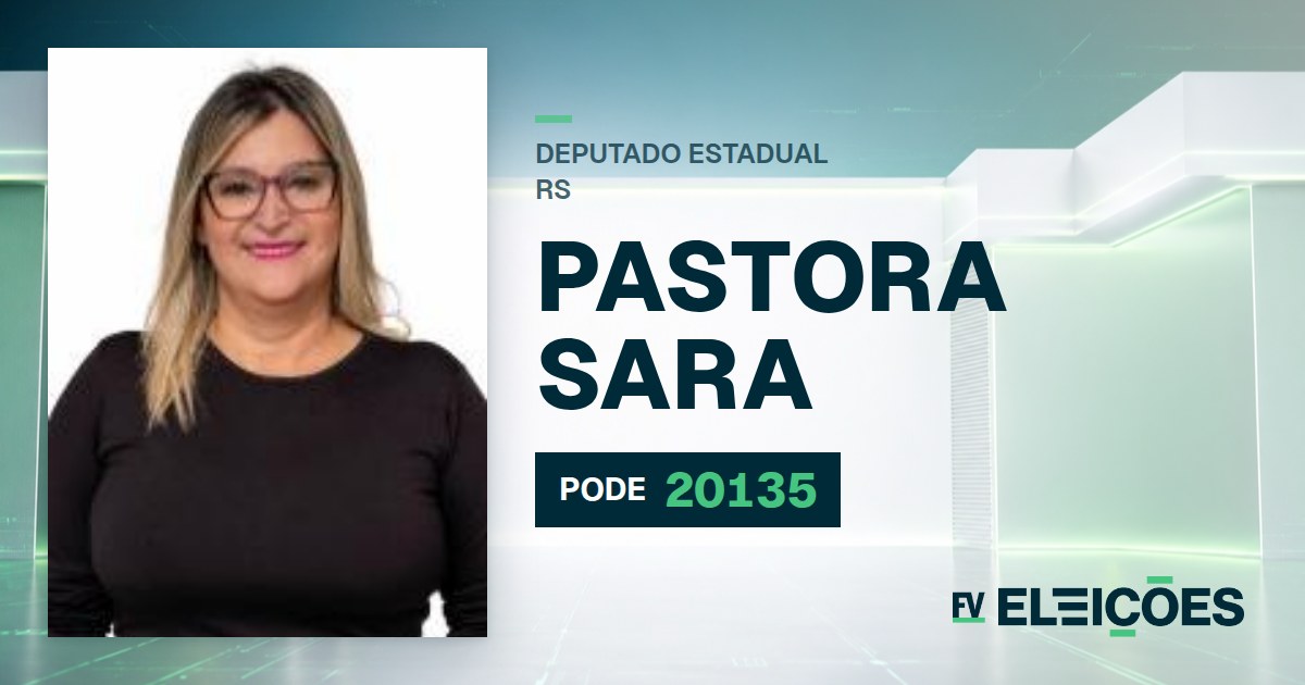 Quem é Pastora Sara, candidata a deputada estadual do RS pelo PODE
