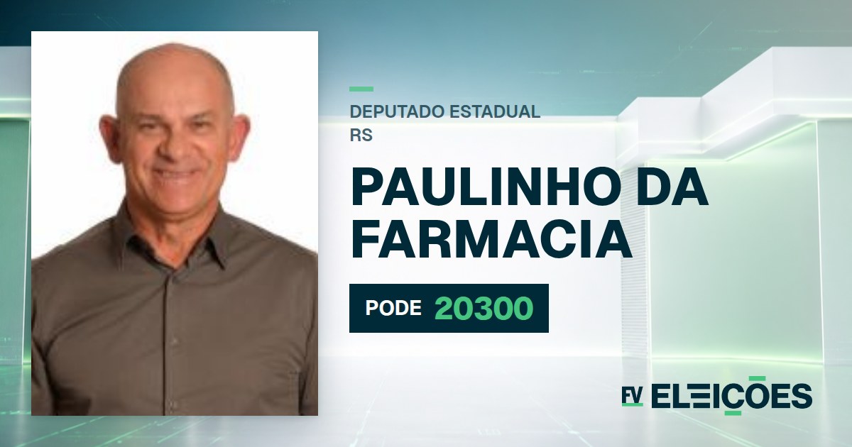 Quem é Paulinho da Farmacia, candidato a deputado estadual do RS pelo PODE