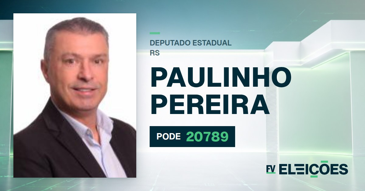 Quem é Paulinho Pereira, candidato a deputado estadual do RS pelo PODE