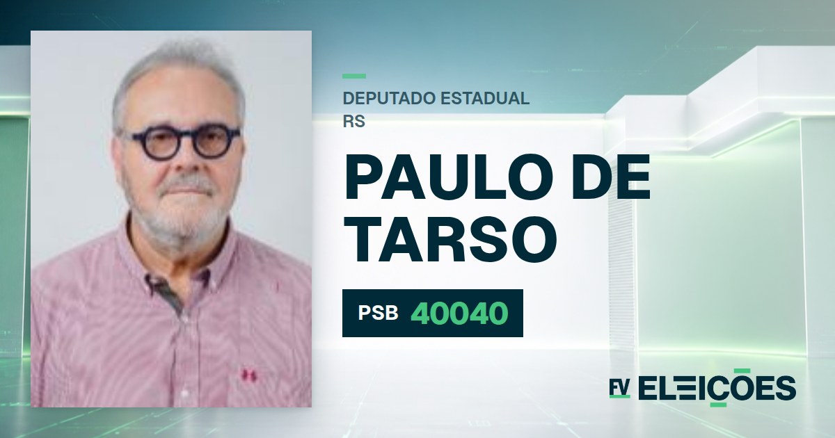 Quem é Paulo de Tarso, candidato a deputado estadual do RS pelo PSB