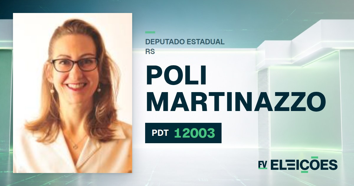 Quem é Poli Martinazzo, candidata a deputada estadual do RS pelo PDT