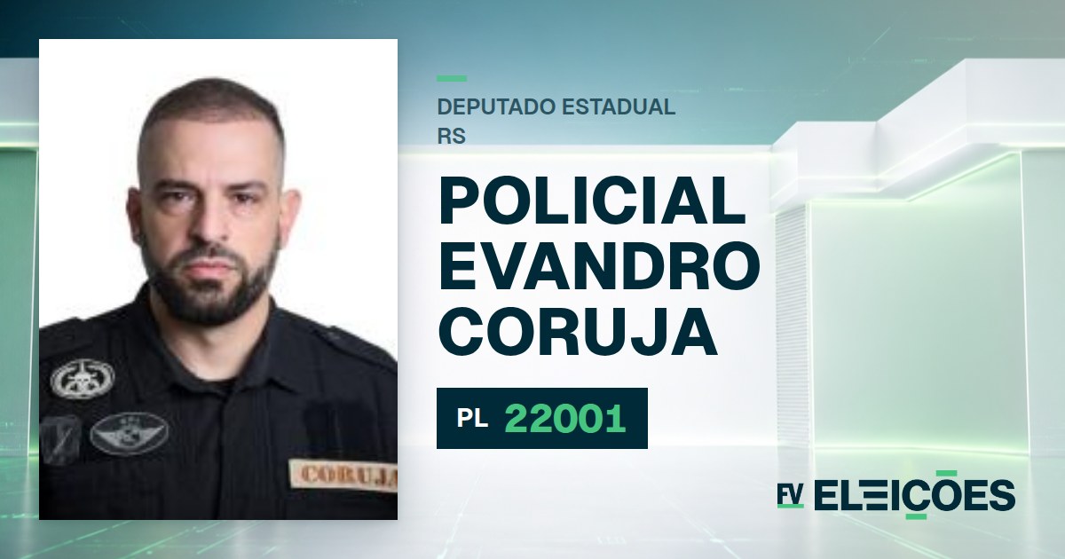 Quem é Policial Evandro Coruja, candidato a deputado estadual do RS pelo PL
