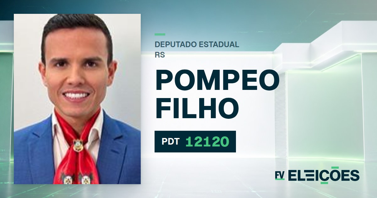 Quem é Pompeo Filho, candidato a deputado estadual do RS pelo PDT