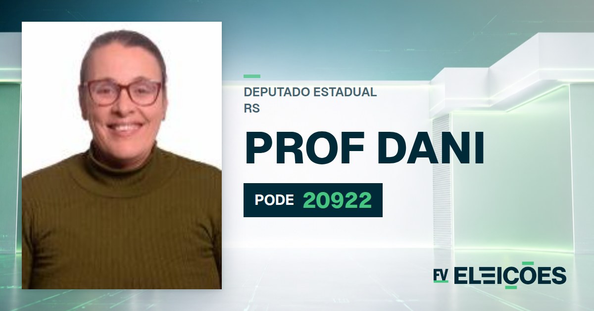Quem é Prof Dani, candidata a deputada estadual do RS pelo PODE