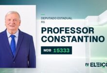 Quem é Professor Constantino, candidato a deputado estadual do RS pelo MDB