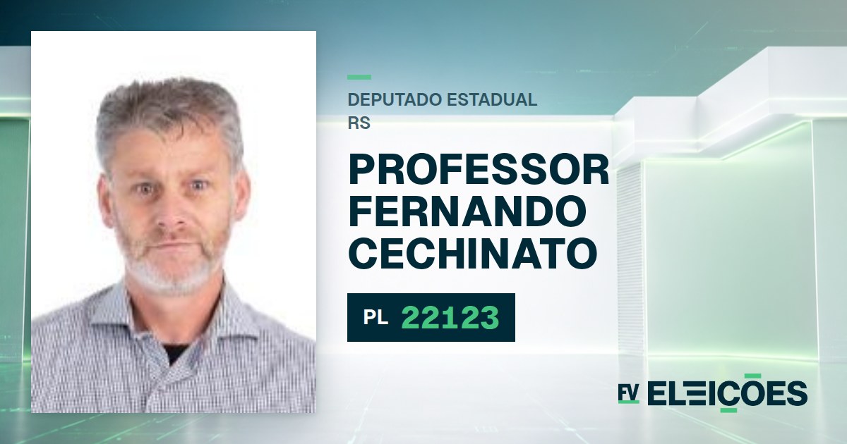 Quem é Professor Fernando Cechinato, candidato a deputado estadual do RS pelo PL