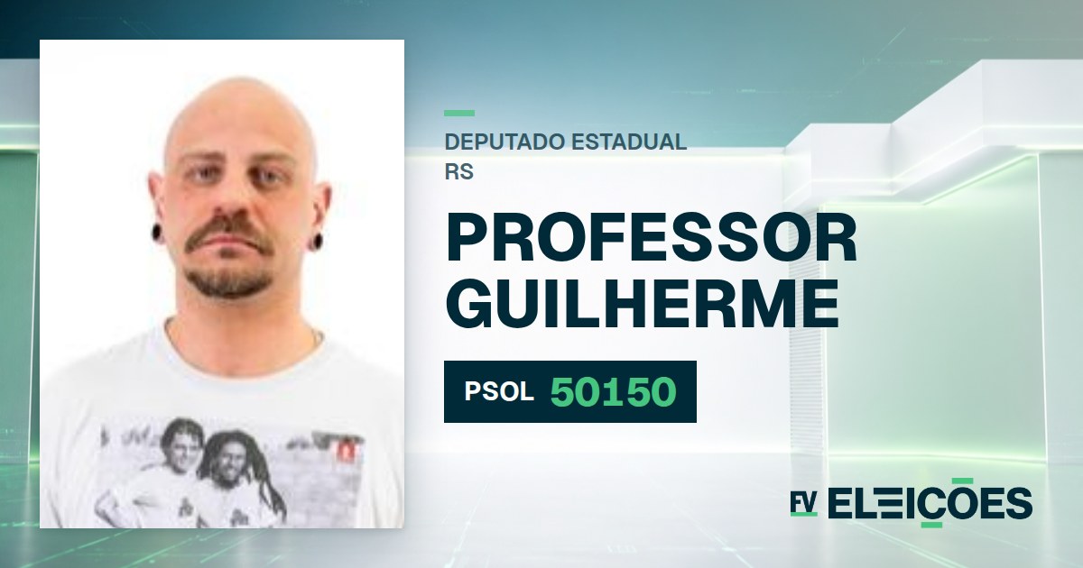 Quem é Professor Guilherme, candidato a deputado estadual do RS pelo PSOL