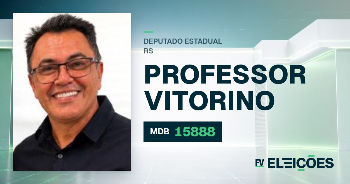 Quem é Professor Vitorino, candidato a deputado estadual do RS pelo MDB
