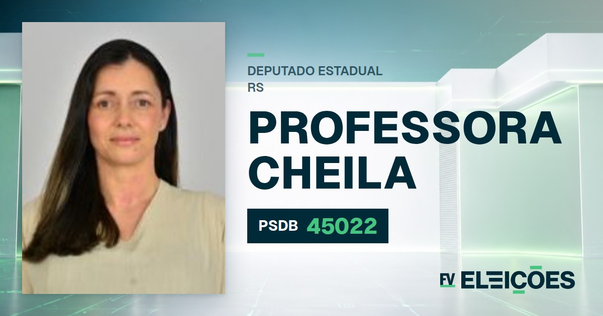 Quem é Professora Cheila, candidata a deputada estadual do RS pelo PSDB