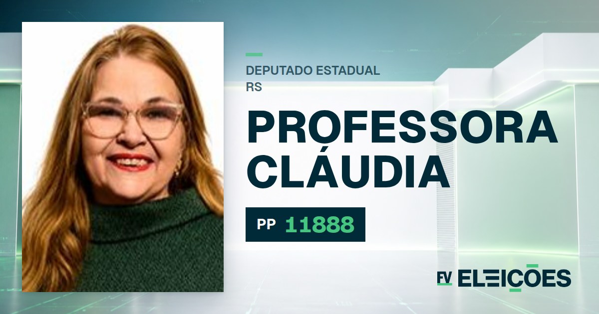 Quem é Professora Cláudia, candidata a deputada estadual do RS pelo PP