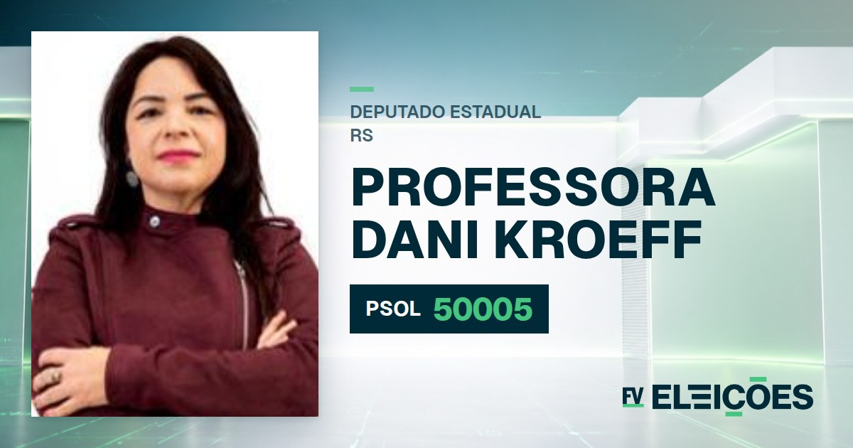 Quem é Professora Dani Kroeff, candidata a deputada estadual do RS pelo PSOL
