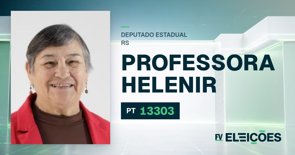 Quem é Professora Helenir, candidata a deputada estadual do RS pelo PT