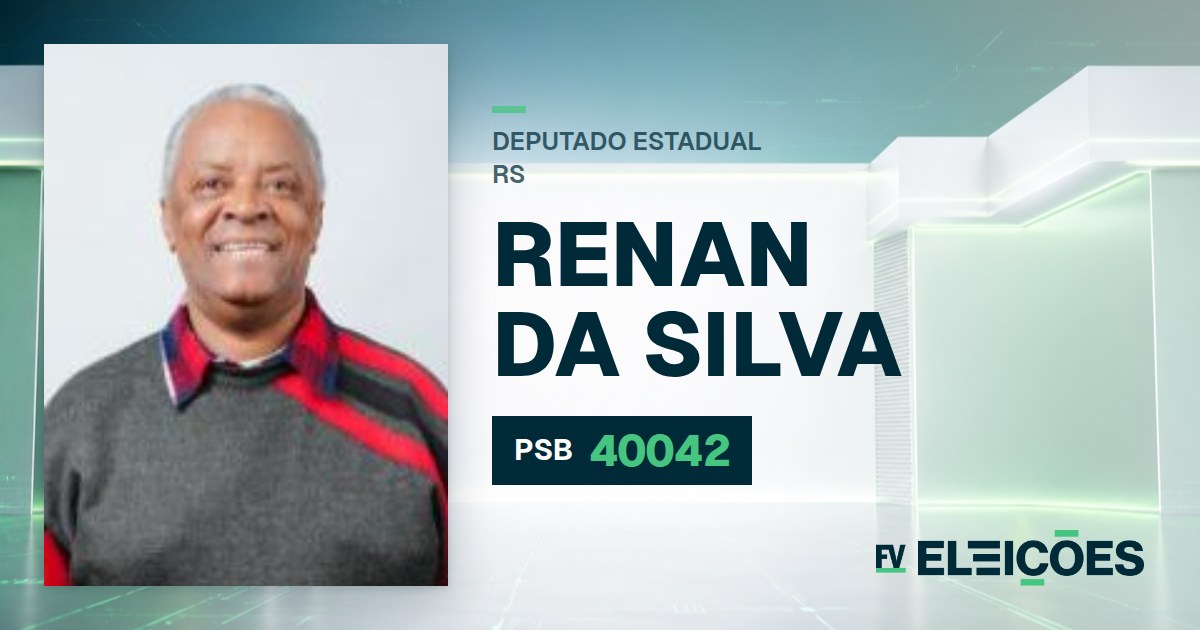 Quem é Renan da Silva, candidato a deputado estadual do RS pelo PSB