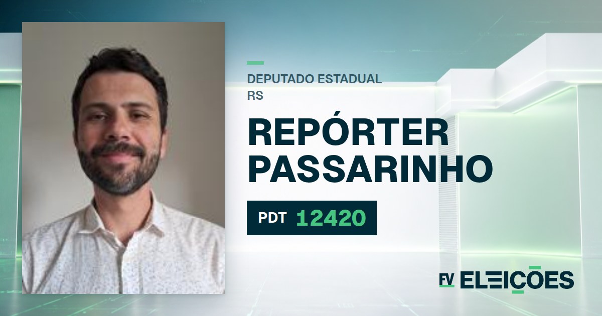 Quem é Repórter Passarinho, candidato a deputado estadual do RS pelo PDT