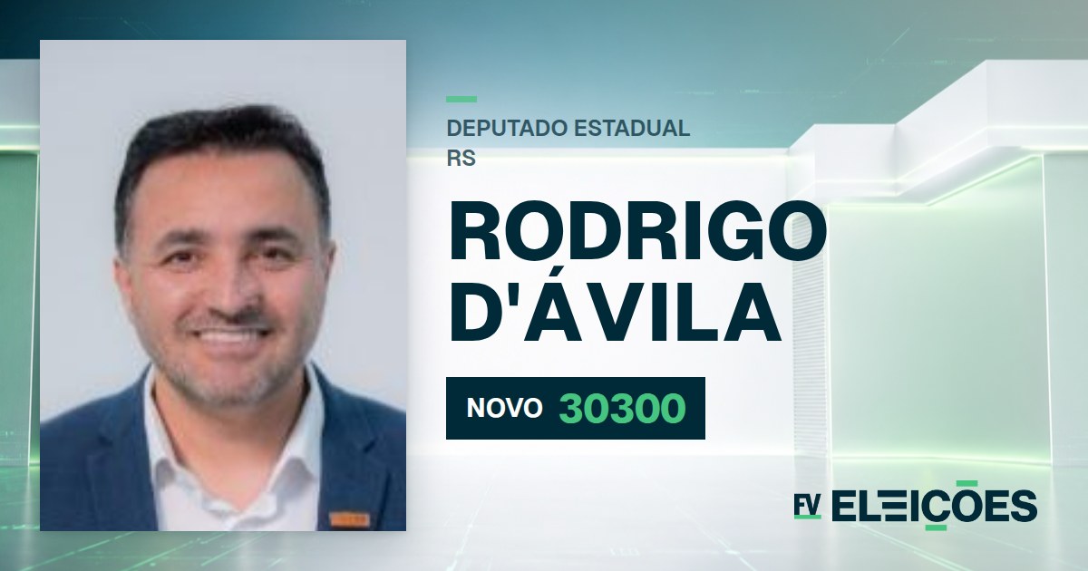 Quem é Rodrigo D'ávila, candidato a deputado estadual do RS pelo NOVO