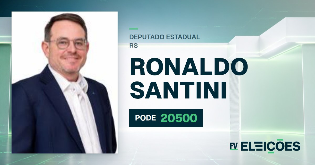 Quem é Ronaldo Santini, candidato a deputado estadual do RS pelo PODE