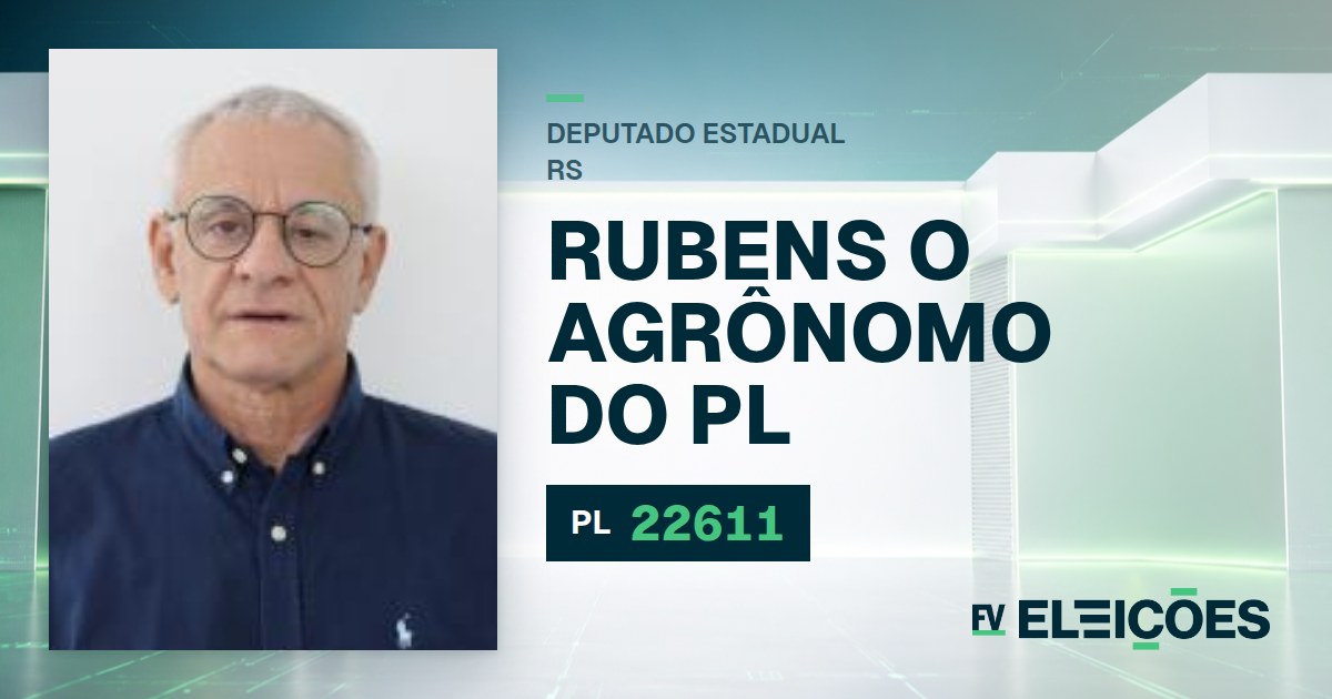 Quem é Rubens O Agrônomo do Pl, candidato a deputado estadual do RS pelo PL