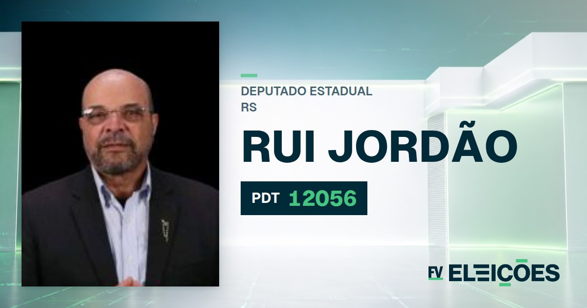 Quem é Rui Jordão, candidato a deputado estadual do RS pelo PDT