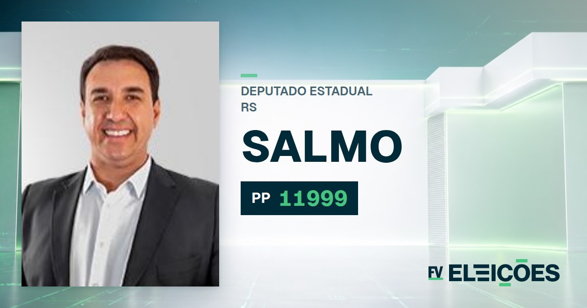 Quem é Salmo, candidato a deputado estadual do RS pelo PP