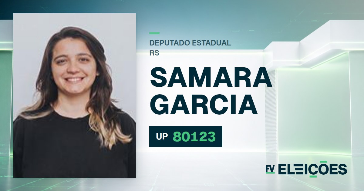 Quem é Samara Garcia, candidata a deputada estadual do RS pelo UP