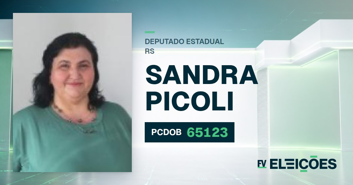 Quem é Sandra Picoli, candidata a deputada estadual do RS pelo PCDOB