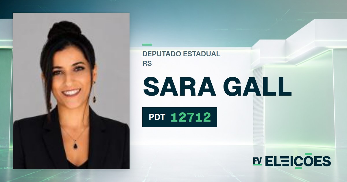 Quem é Sara Gall, candidata a deputada estadual do RS pelo PDT