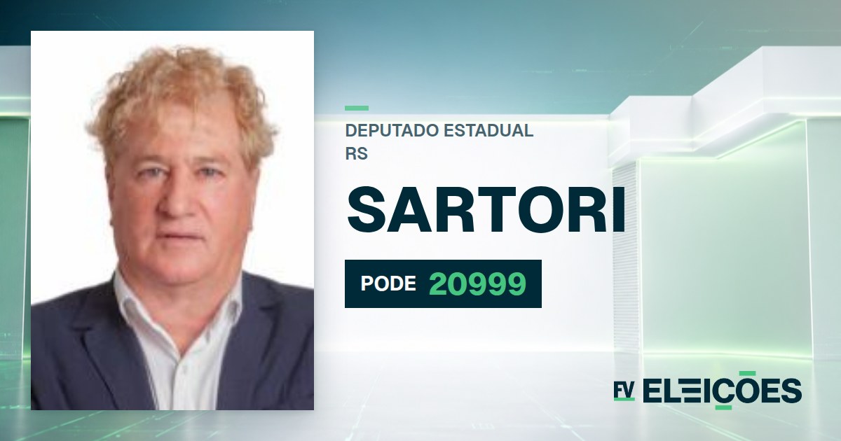 Quem é Sartori, candidato a deputado estadual do RS pelo PODE