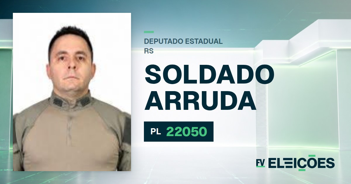 Quem é Soldado Arruda, candidato a deputado estadual do RS pelo PL