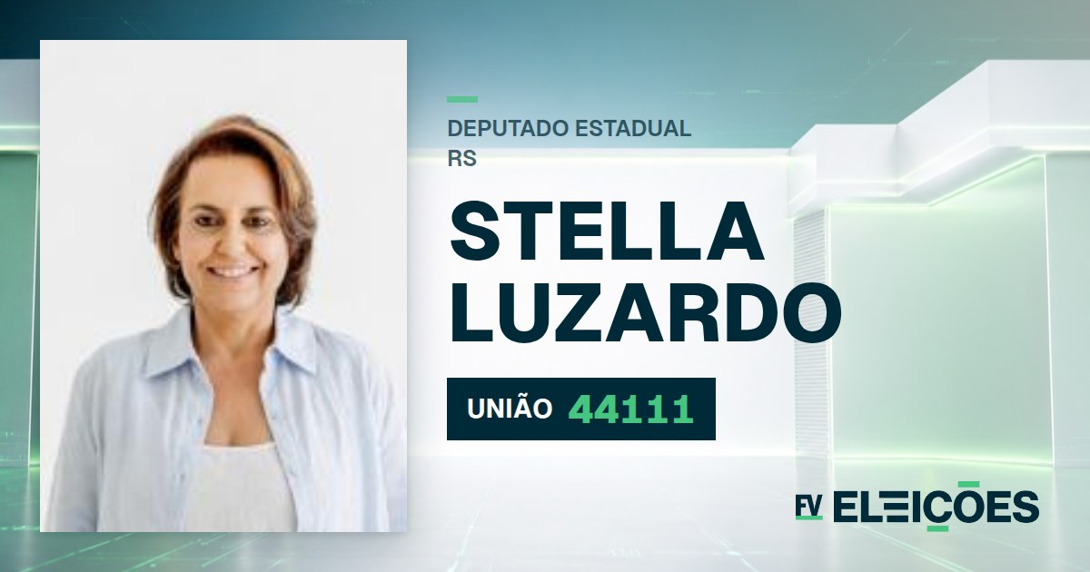 Quem é Stella Luzardo, candidata a deputada estadual do RS pelo UNIÃO