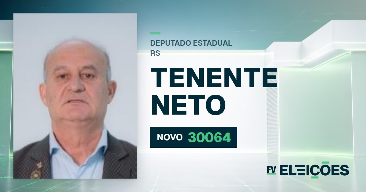 Quem é Tenente Neto, candidato a deputado estadual do RS pelo NOVO