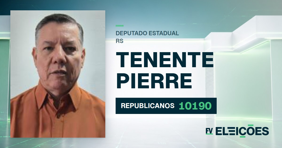 Quem é Tenente Pierre, candidato a deputado estadual do RS pelo REPUBLICANOS
