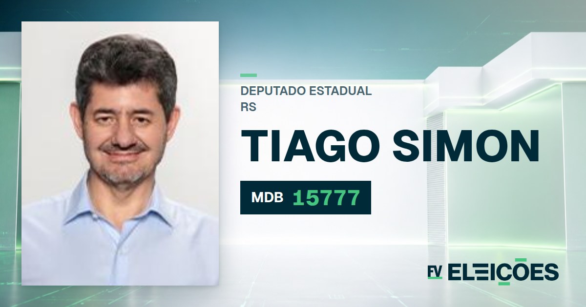 Quem é Tiago Simon, candidato a deputado estadual do RS pelo MDB