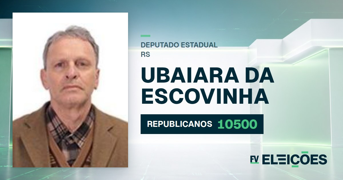 Quem é Ubaiara da Escovinha, candidato a deputado estadual do RS pelo REPUBLICANOS